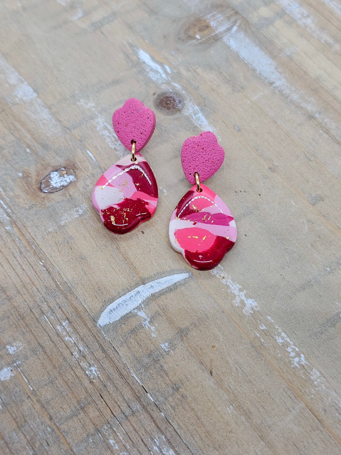 Valentine Marble Earrings