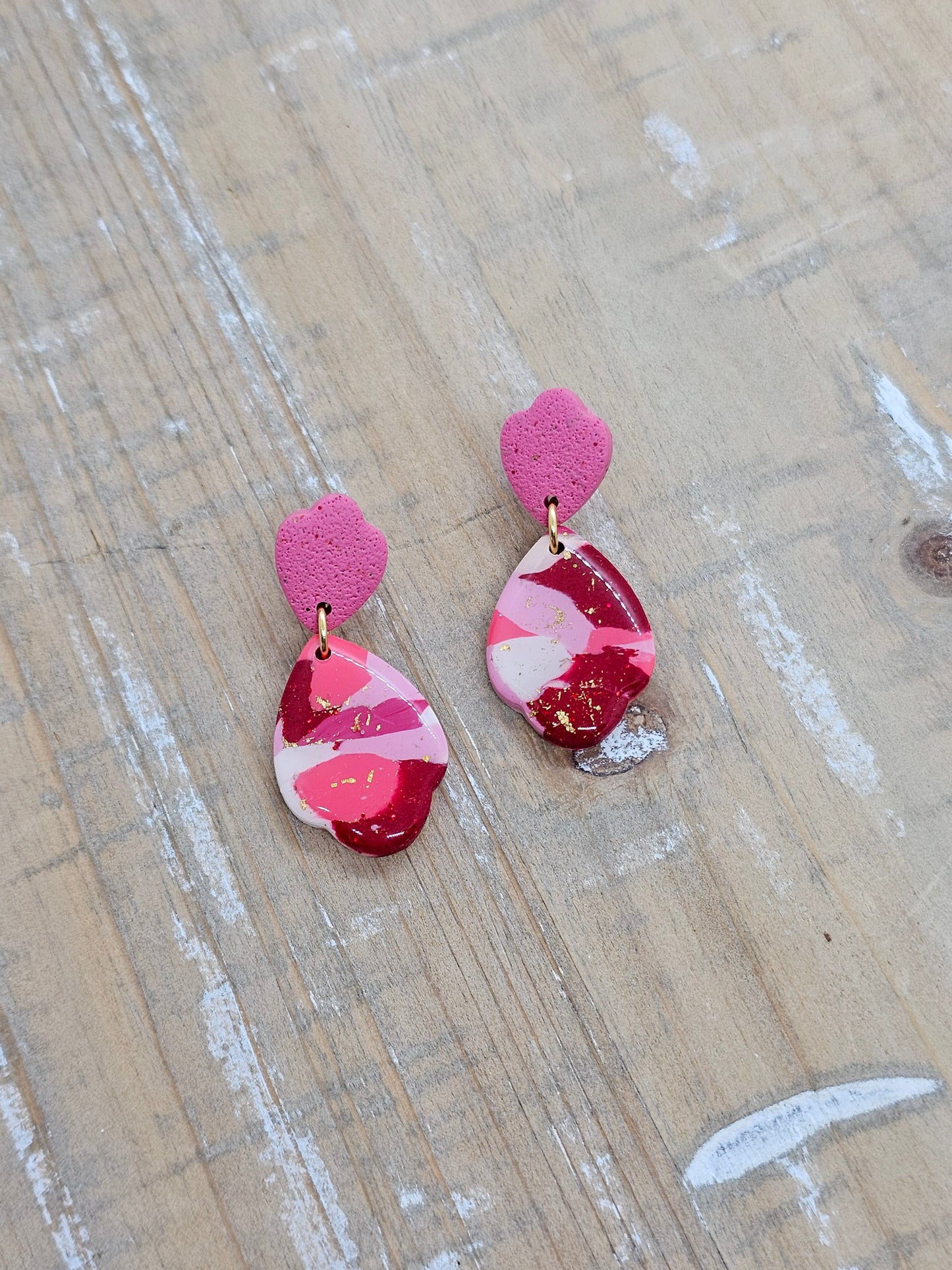 Valentine Marble Earrings
