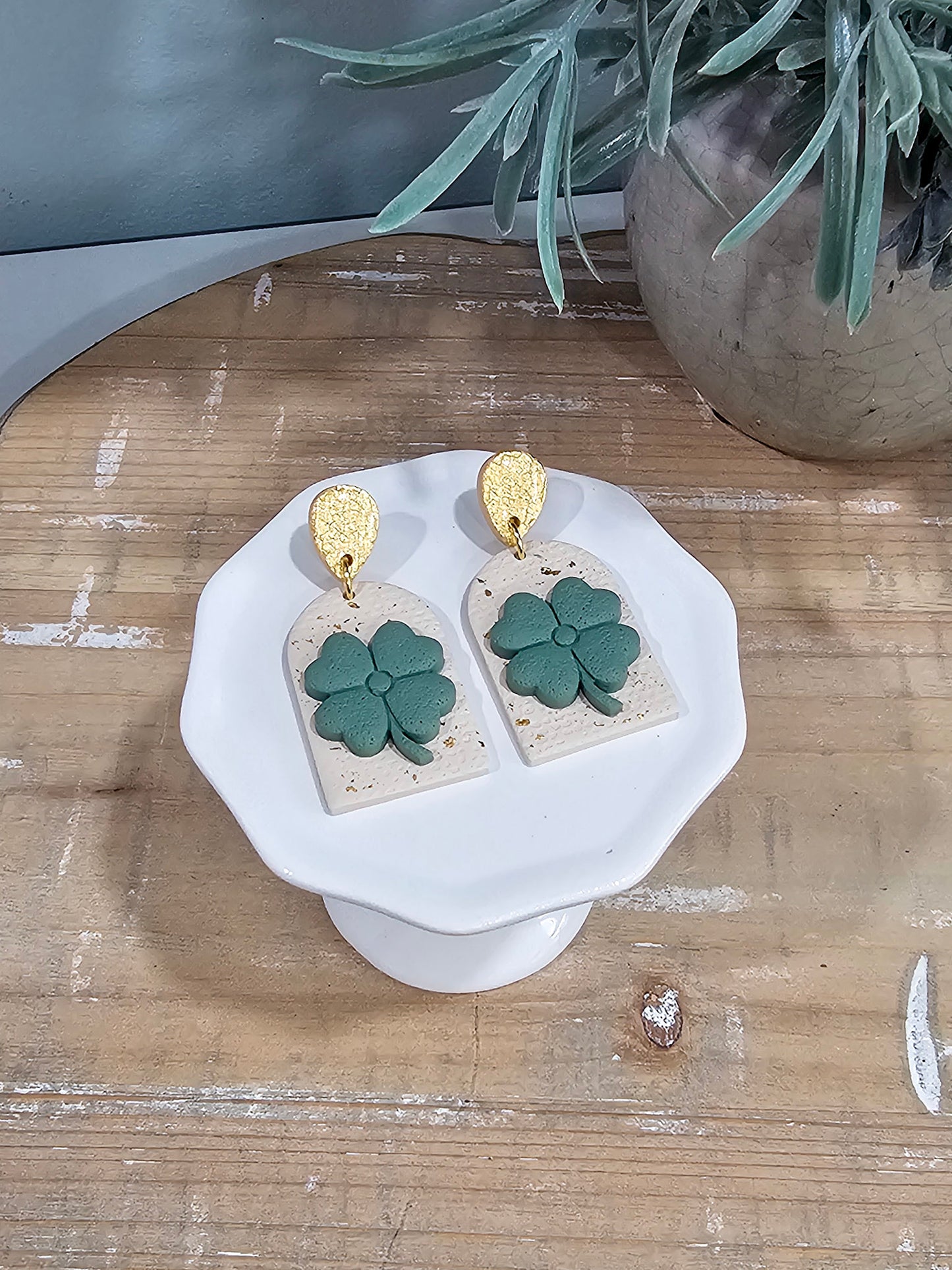 Clover Statement Earring | Saint Patrick's Day Earring