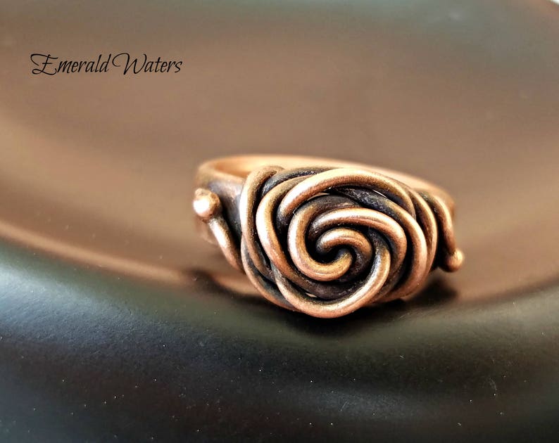 Copper rose best sale ring