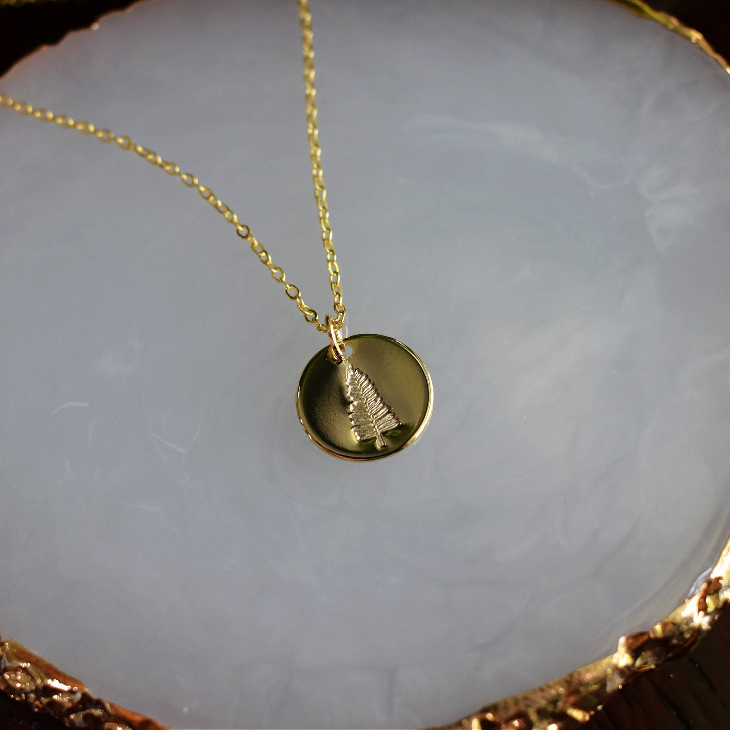 Tree Stamped Necklace | Dainty Necklace | Gold Necklace | Stamped Jewelry | Hand Stamped Necklace | Gifts for Woman