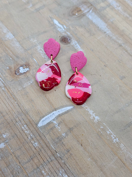 Valentine Marble Earrings