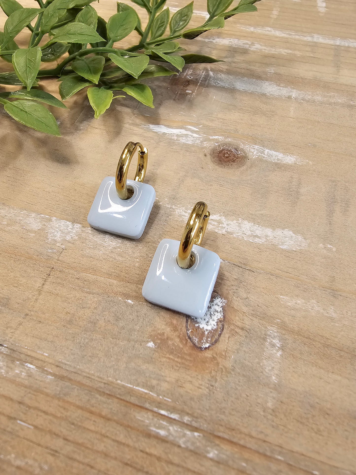 Gold Hoop Earrings| Hoop Dangle Charm