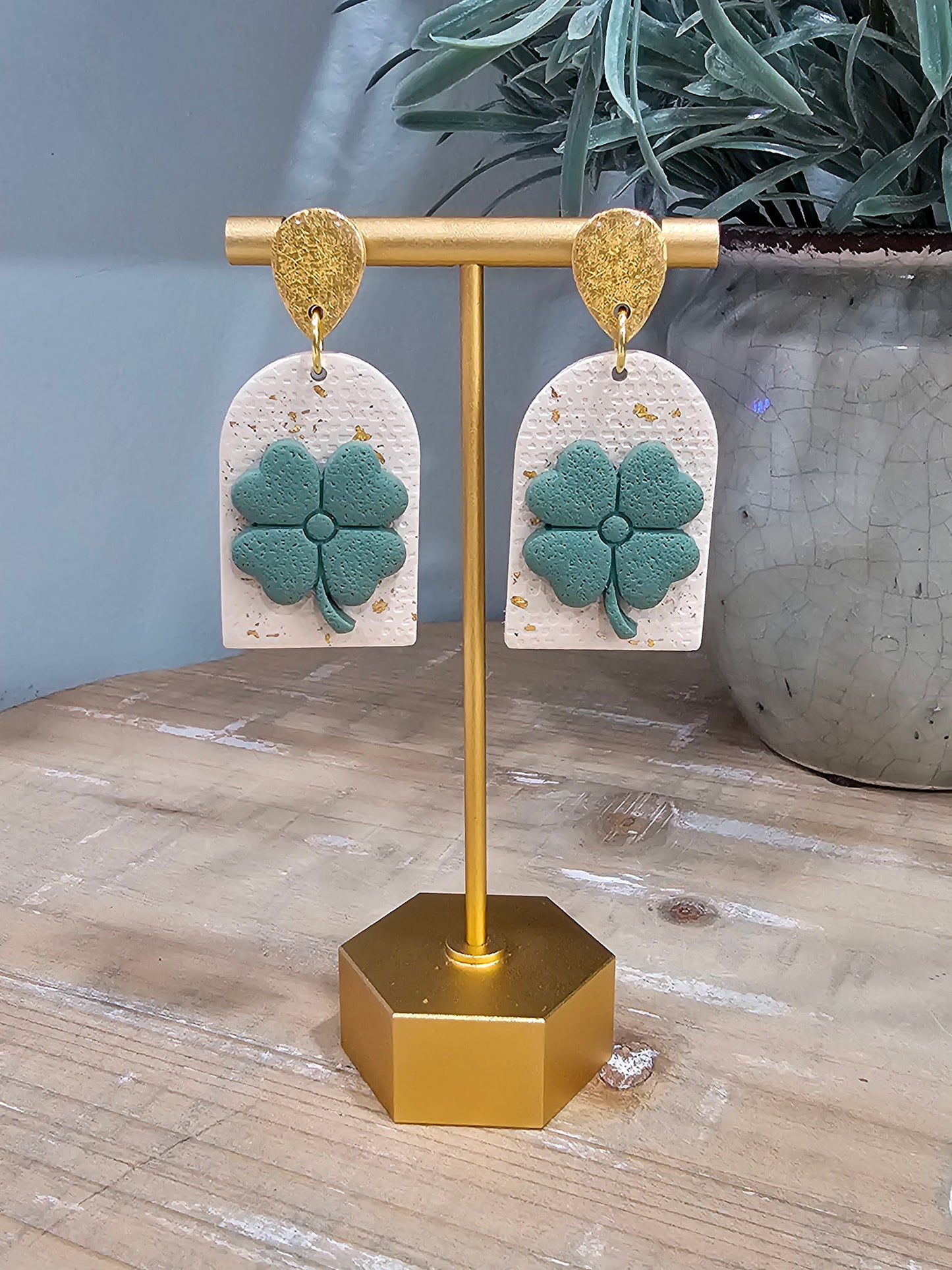Clover Statement Earring | Saint Patrick's Day Earring