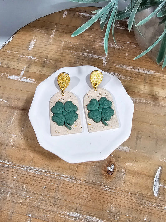 Clover Statement Earring | Saint Patrick's Day Earring